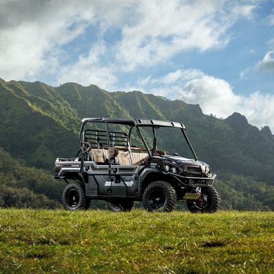 a truck with a mountain in the background